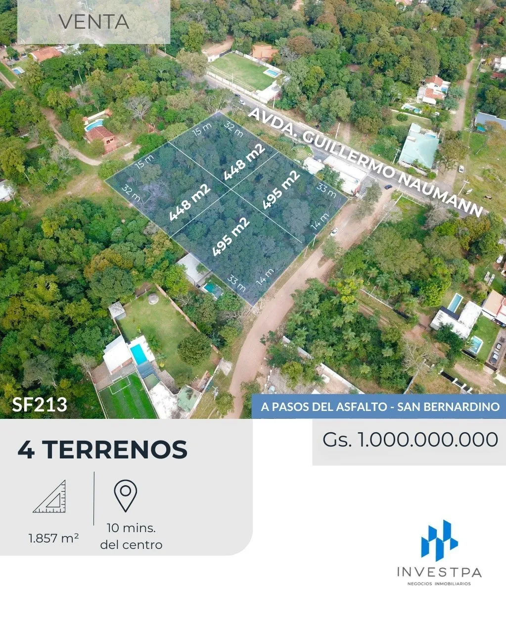 Terreno en venta en  San Bernardino