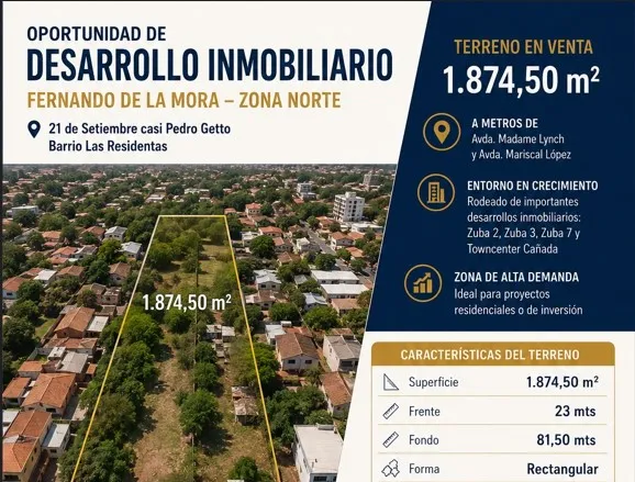 Terreno en venta en Zona Norte