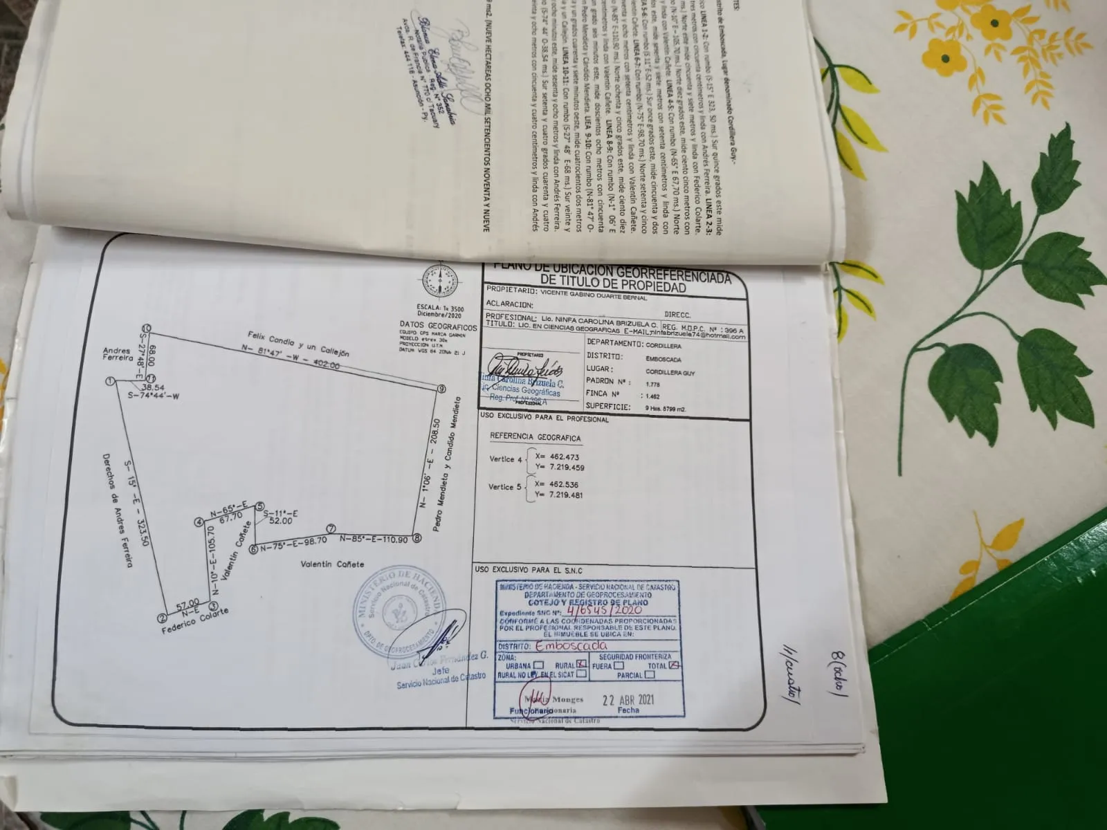 Estancia en venta en departamento de cordillera